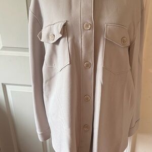 Joie Cream Utility Jacket with Relaxed Fit